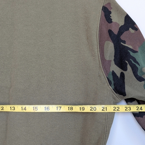 Nike Penn State Sweatshirt Military Appreciation Olive Camo Sleeve Flag Patch -M - Picture 8 of 10